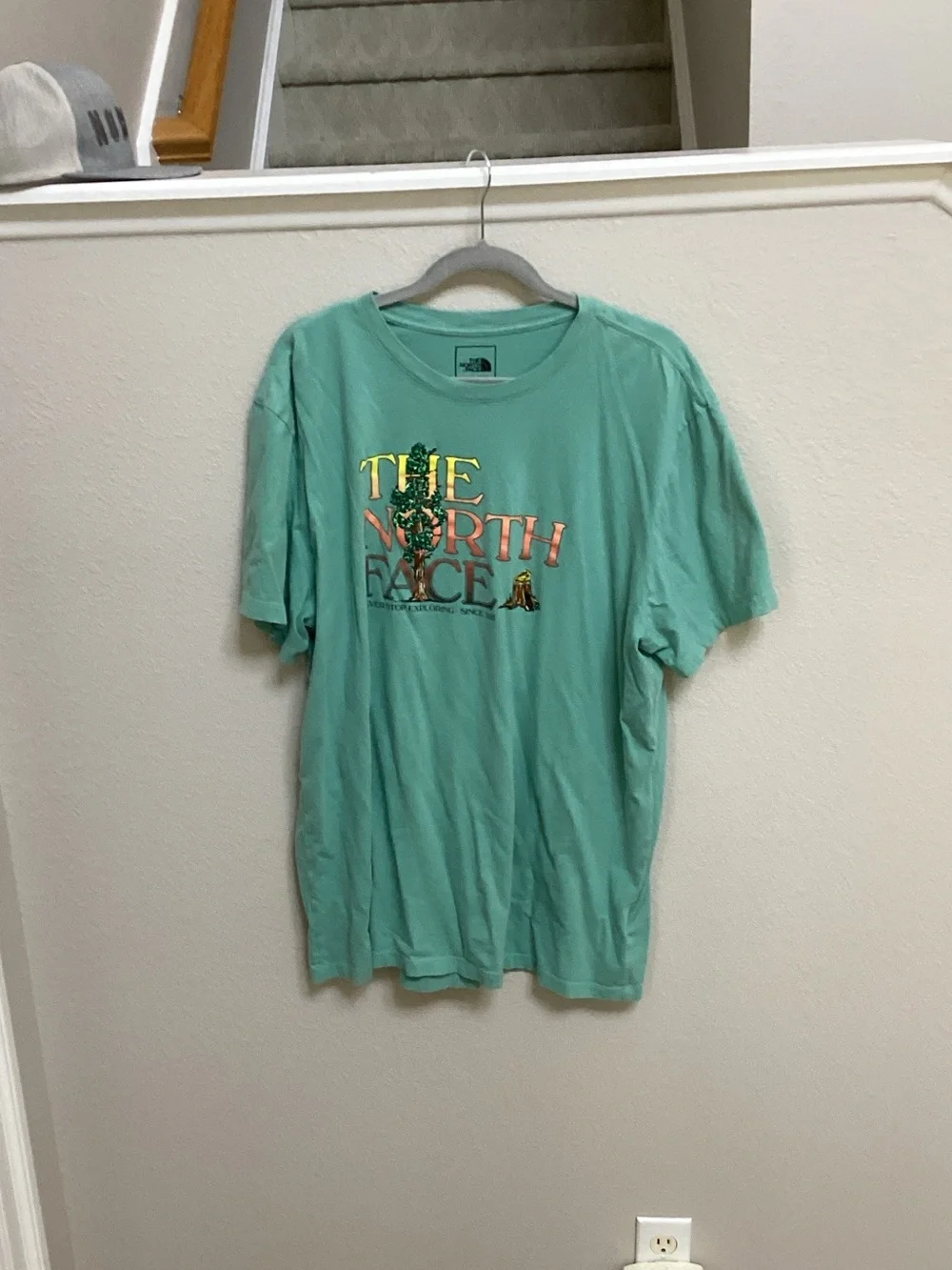 The North Face Mint Green Logo Graphic Tee